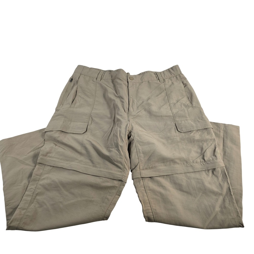 The North Face Mens Convertible Zip Off Cargo Pants Khaki Outdoor‎ Hiking XXL